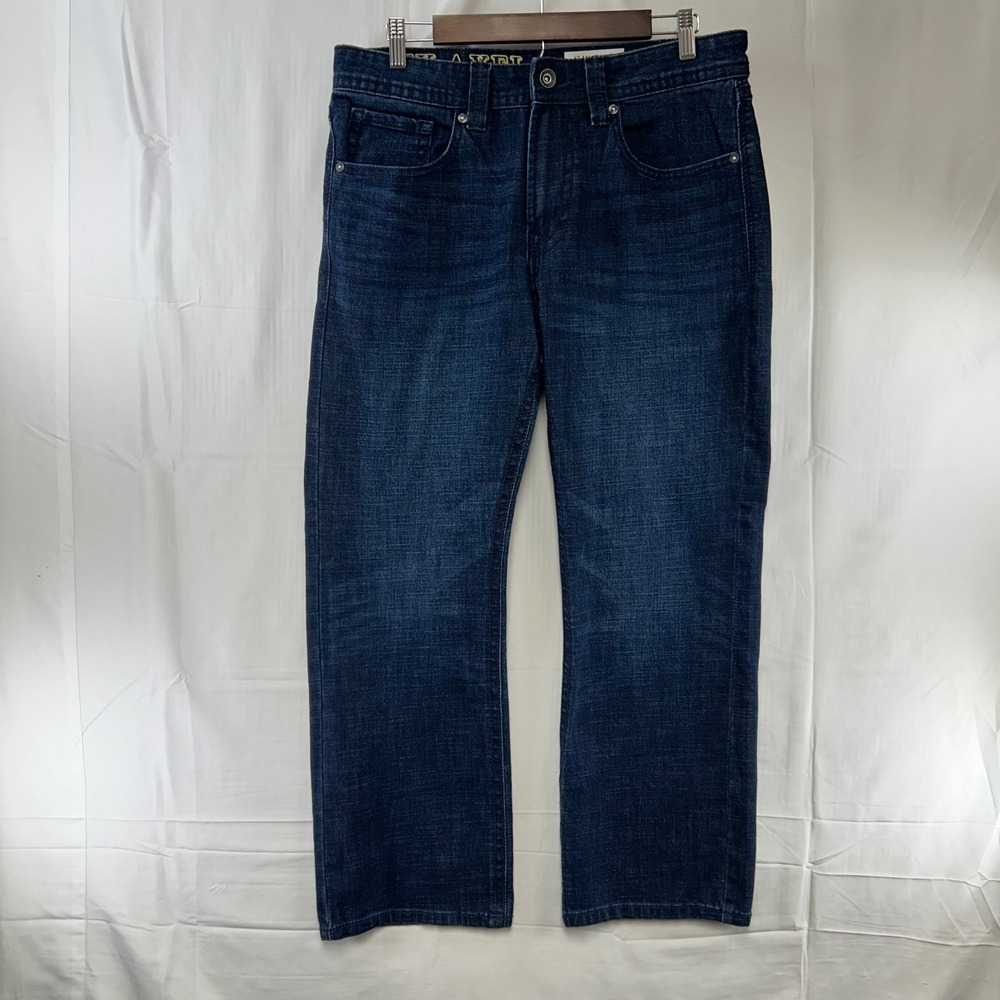 TK Axel Slim Boot Jeans Mens 32x30 Dark Wash Blue Stretch Denim NWT